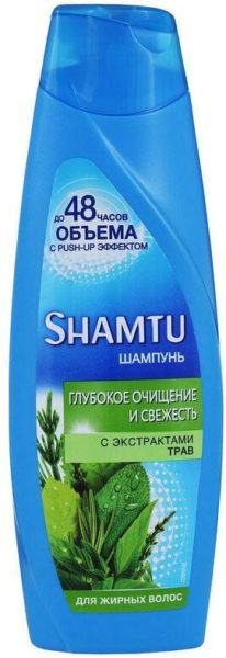 Shamtu шампунь до 48 часов объема с Push-up эффектом Глубокое очищение и свежесть